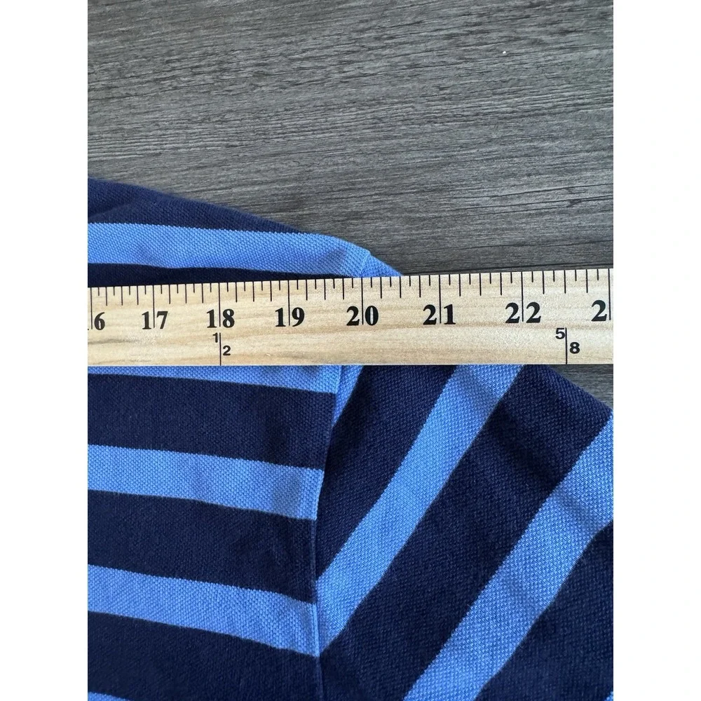 Polo Ralph Lauren Men's XL Striped Polo Shirt Blue Navy Short Sleeve Cotton